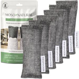 Moso Natural Shoe Deodorizer Inserts (3 Pack) Charcoal Odor Absorber