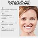 Ryvalia Collagen Mask, Bio-Collagen Real Deep Mask, Skaind collagen Glow mask Overnight, Elasticity Enhancing, Deep Hydration, for All Skin Types (2Boxs)