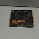 Coffee Mug Warmer, Cup Warmer for Desk with Auto Shut Off Smart Temperature Settings, Electric Beverage Tea Water Milk Heater for All Cups and Mugs, Heating Plate Candle Wax Warmer (Dark Black)