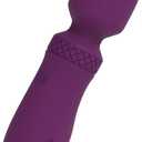 Manual Back Massagers Small Handheld Massager with 10 Modes, Personal Handheld Massager for Neck Back Body Purple