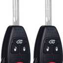 Key Fob Replacement Fits for Chrysler 300 2005-2007 Sebring 200 Aspen Dodge Charger 2006-2007 Avenger Jeep Commander Grand Cherokee 2005-2007 Liberty 2008-2012 Keyless Entry Remote OHT692427AA