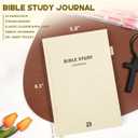Bible Study Journal - Prayer & Christian Journals with Church Notes Notebook | Christian Gifts for Women with Bible Study Supplies & Devotional Journaling Kit, Beige