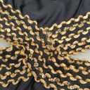 Milumia Women's Stitch Detail Strapless One Piece Swimsuit Cut Out Bandeau Bathing Suit (Medium, Black)