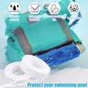 8pcs Pool Cleaner Climbing Ring Compatible with Dolphin M200/M400/M500, Nautilus/CC Plus, DX3/DX4/DX6, White Wheels Rings Replacement Part for Pool Cleaner