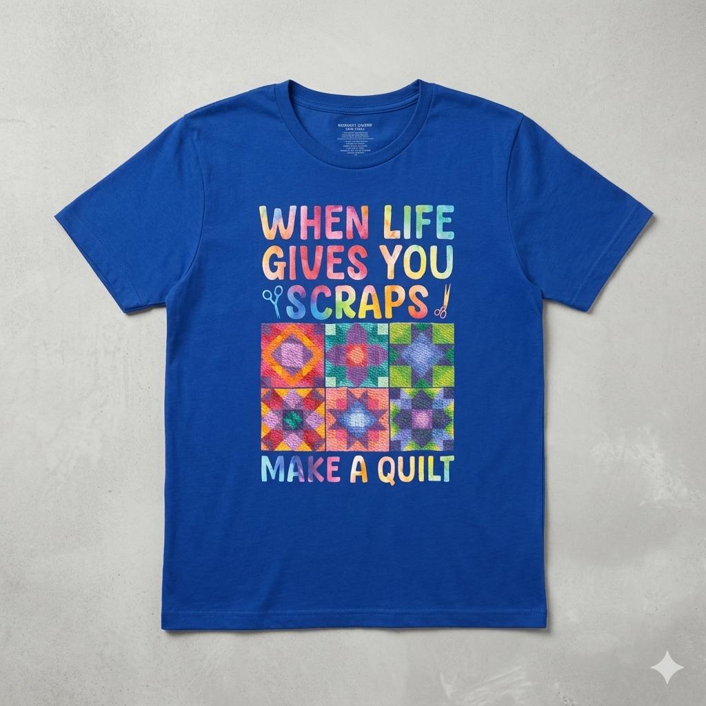 Quilting Design for Women Grandma Quilt Lover Sewing Quilter T-Shirt XXL
