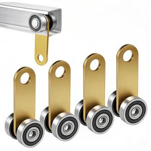 2 Wheel Trolley Assembly Rollers, Trolley Roller for Use with 1-5/8" Wide and All1-5/8 or Taller Strut Channel 4pcs