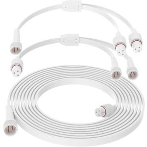 16FT Extension Cable Kit for Govee Permanent Outdoor Lights, Extension Cord Compatible with Govee H705A H705B H705C H706A H706B H706C H705D H705E H705F