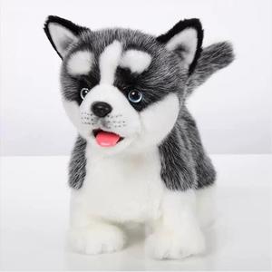 Electronic Walking Siberian Husky Stuffed Dog Toy, Realistic Interactive Puppy Pet Dog, Walking, Barking,Wagging Tail & Talking,Present Pet Gifts for Year Boys Girls (Medium)
