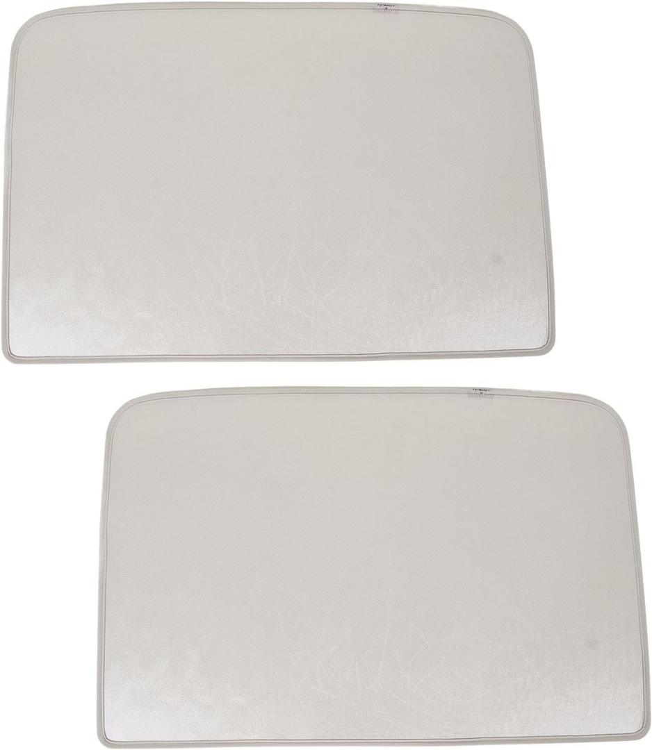 Car Glass Roof Sunshade for 2021-2023 | Sunroof Sun de Replacement | Nonwoven Fabric Heat Insulation Ion | Breathable Sunroof Cover and Screen | Roof Sunshade (Beige) Tesla model 3