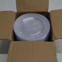 Prestee 100 Pack Clear Plastic Plates for Party - 6.25 Inch Small Round Dessert Plate and Appetizer Platter - Heavy Duty Disposable Plastic Plates for Parties, Weddings, Caterings and Events