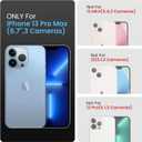 FireNova Designed for iPhone 13 Pro Max Case, Silicone [Camera Protection] Phone Case, Soft Anti-Scratch Microfiber Lining Inside, 6.7 inch, Black