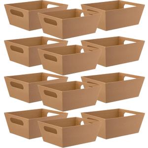 Celebrate It MICHAELS Bulk 12 Pack: Kraft Gift Basket with Handles