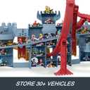 Hot Wheels Toy Car Track Set, Mario Kart Bowser’s Castle Playset & 1:64 Scale Die-Cast Kamek, Interactive Play, with Storage for 30+ Vehicles