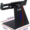 Desktop Anti-Theft Security Kiosk POS Stand Holder Enclosure with Lock & Key, Compatible with iPad air, iPad mini, Galaxy Tab, Note 10.1, 7-10 inch Tablets, Flip & Rotate Design, Black