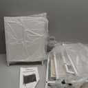 WOWLIVE Double Laundry Hamper with Lid,Rolling Laundry Basket Organizer with Wheels, IronMade Laundry Sorter with Top Shelf and 2 Removable Bags,Large Clothes Storage for Room,White