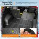 powoq Cargo Mat Compatible with 2022-2025 2026 Tucson Trunk Mat Cargo Liner TPE All Weather Protection Trunk Liner Backrest Replacement for 2022-2025 2026 Tucson Accessories (Trunk Mat+Backrest Mats)