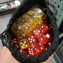 Syhood 1000 Pcs 14mm Colored Dice Bulk 6 Sided Dice Set with 5 Pieces Drawstring Pouches Standard Playing Dices for Teaching Math Learning Board Dices Playing, 10 Color