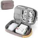 Travelkin Travel Electronic Cord Organizer Travel Case, Travel Cable Organizer Bag For Charger, Phone, Sd Card, Sim Card, Earphone, Usb Drives (Pink)