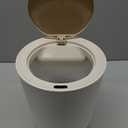 URALFA Motion Sensor Trash Can with Lid, Bathroom Garbage can, Small White Wastebasket Touchless Trash Bin with Legs, Automatic Trashcan for Toilet, Bedroom, Office, 1.8 Gallon, White