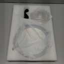 Makeup Mirror with Lights, 1X/30X Lighted Magnifying Mirror Height Adjustable, 3000mAh Rechargeable Double Sided Vanity Mirrors with 3 LED Lighting and Adjustable Brightness for Desk Women Gift (Brushed Nickel)