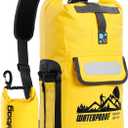 IDRYBAG Dry Bag Backpack Waterproof Floating/30L, Dry Bags Waterproof Backpack for Men, Dry Sack Waterproof Bag (Yellow)