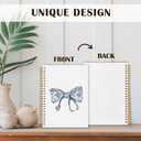 Chinoiserie Coquette Bow Nurses Spiral Notebooks, Nurse Appreciation Gifts Journal for Writing, Nurse Week Day Gifts Notebook for Note Taking, Nursing Supplies for Nurses, 5.5x8.3 Inch
