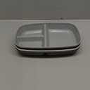 Divided Plates 10.5 Inch for Kids Adults, Portion Control Bariatric Plate, Wheat Straw Plates with 3 Compartments, Unbreakable Reusable Portion Control Plates, BPA Free (Grey Series-4PACK)