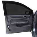 2Pack Front Car Window Screen Mesh Cover up to 40", Sunshade Anti-UV Rays, Privacy Shade Car Camping Net for Ventilation