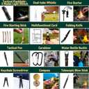 2025 Advent Calendar Survival Kit for Men, 24 Days Christmas Countdown with Outdoor Tools, Xmas Holiday Surprise Gifts for Camping Fishing Hiking Adventures