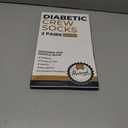 Pembrook Premium Diabetic Compression Crew Socks for Women - Running Socks, Short Compression Socks for Women - 2 Pairs (Large)