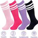 Olreco Toddler Soccer Socks Kids Baseball Socks Youth Softball Sock for Girls Boys Football Sock Boys Athletic Accessories, 4-6