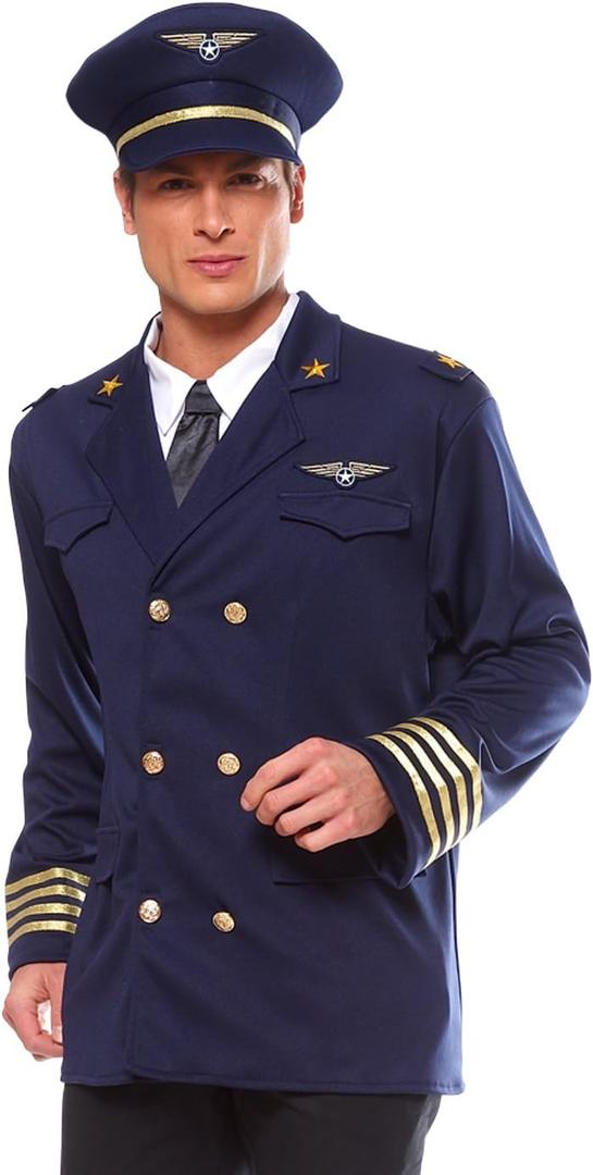Costume Culture Men's Pilot Costume (Blue, M)