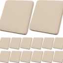 14Pcs Outdoor Cushion Covers, Patio Cushion Covers,Stretch Elastic Slipcovers, Replacement Washable & Reusable Furniture Protector for Patio Couch (Beige,Cover Only) (14Pcs-Solid color)
