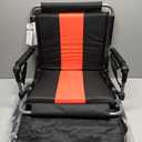 ALPHA CAMP Stadium Seat Chair for Bleachers with Back & Arm Rest