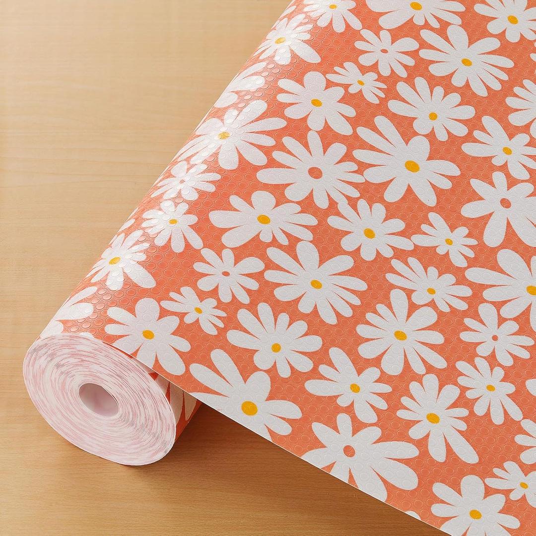 Cooyes Shelf Liner  Premium Non-Adhesive Cabinet & Drawer Liner for Kitchen  Waterproof Shelf Paper with Modern Pattern  Durable EVA Cabinet Mat  Easy to Cut 23.6" W x 118" L (Green Red)