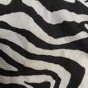 SOLY HUX Women's Zebra Striped Halter Mini Dress Sleeveless Drawstring Split Asymmetrical Hem Bodycon Dresses Size L