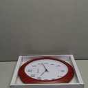 Vintage Wall Clock Retro Oval Wall Clocks Silent Non Ticking Quartz Battery Operated Easy to Read Decorative for Cafe Kitchen Living Room Bedroom Bathroom Decor by 13 inch