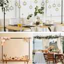 Over The Table Rod Stand with Clamps, Table Arch Stand - Adjustable 29"-42" Tall 28"-98" Length,Balloon Arch Kit,Happy Birthday,Disposable Tableware,Birthday Party Decorations For Men Women