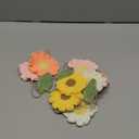 OBBOLO Handmade Crochet Flower Garland, Felt Flower Garland for Girl Nursery Decor, Daisy Garland for Birthday Party, Boho Room Wall Hanging Decoration, Girl 1st Birthday Decor