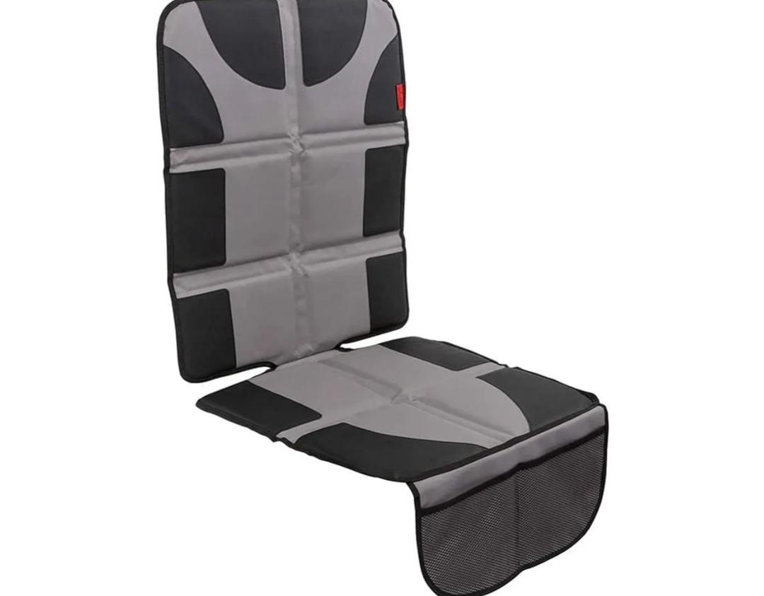 Lusso Gear Car Seat Protector - Waterproof Seat Protector & Non-Slip Backing - Waterproof Car Cover & Easy Clean-Up - Dual Mesh Storage Pockets & Travel Convenience - Gray