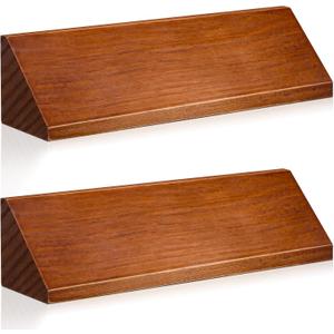 Eersida 2 Pcs Blank Business Wood Name Plate for Desk Name Plate Walnut DIY Personalized Wooden Name Plaque for Desk Nameplate for Office Classroom Gift 8 x 2 x 2 Inch