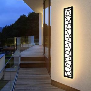 Outdoor Wall Lights 31.5inch Modern Outdoor Wall Sconce LED Long Wall Sconces Black Front Porch Light Waterproof Led Wall Light IP67 3000K Exterior Lighting fixtures