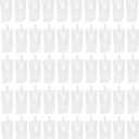 Operitacx 50 Pcs Reusable Clear Drink Pouches with Leakproof Suction Nozzle, Stand-up Travel Liquid Pouch, Beverage Bags for Juice Milk Homemade Drinks 6.69X4.33X2.36 Inches (300ml)