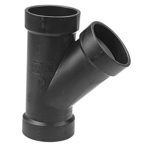 NIBCO U5810 2 HXHXH 45 WYE ABS, Black, 2" (U58102) (2 Inch)
