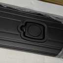 24Inch All Aluminum Checked Luggage with Laptop Compartment, Black