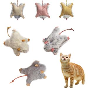 Catnip Cat Mice Toy,3 Pcs Plush Cats Nip Mouse Toys for Teeth Cleaning Chew Kitten Kicker Toy with Crinkle & Bell Cat Interactive Catnip Toys for Indoor Kittens Play Fetch