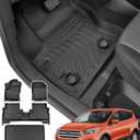 DrCarNow Floor Mats Cargo Liners for Ford Escape 2013 2014 2015 2016 2017 2018 2019 All Weather TPE Rubber Trunk Mat for Ford Escape 2013-2019 Accessories