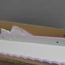 Nursery Book Shelves, 4 Pack White Floating Shelves for Wall Kids, Wall Book Shelves, Scalloped Shelves for Bedroom Kids, Toddler Room, Baby Room, Scalloped Wall Shelf, 16.5 x 2 x 4.7 inches