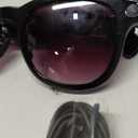 AI Smart Glasses with Camera, 8MP HD Bluetooth Camera Glasses, 1080P Video Recording Sunglasses for Women Men, Real Time Translation, Voice Assistant, Open-Ear Audio for Travel, Work Vlog (3 lenses) (Piano black)