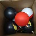 Rotatingpals 24 Pcs 2.4 Inch Christmas Tree Ball Ornaments Cartoon Hanging Ornaments Plastic Christmas Winter Balls Decor for Xmas Trees Holiday Party Favors Home Decor(Lightning)